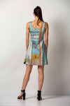Robe semi-évasée  no.454-Oro