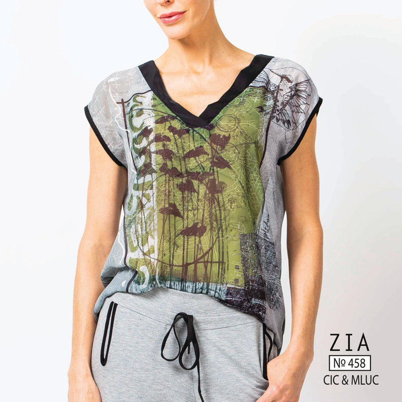 Débardeur Imprimée Chiffon no.458-Zia