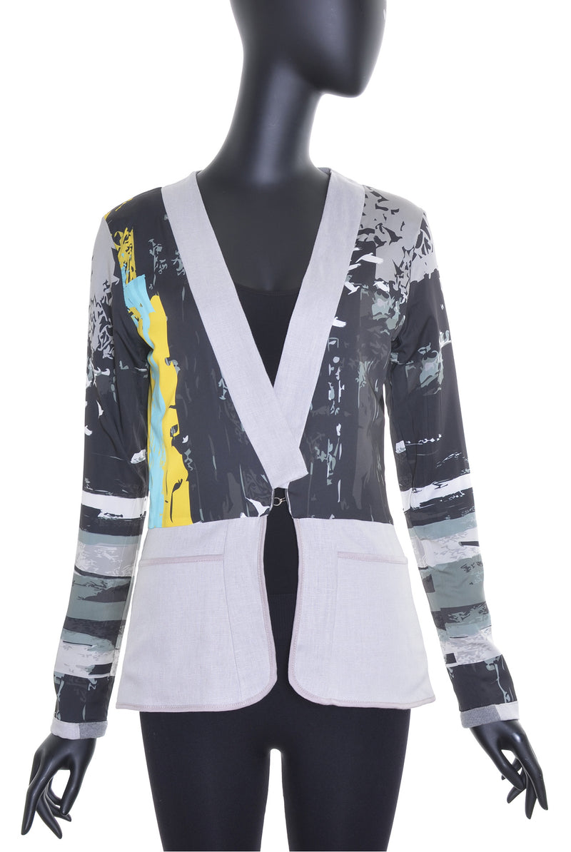 Veste lin réversible