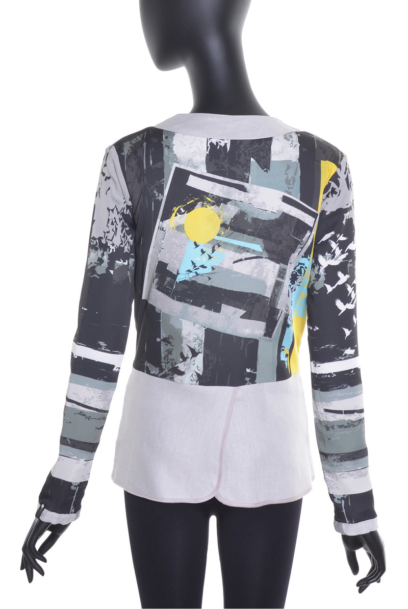 Veste lin réversible