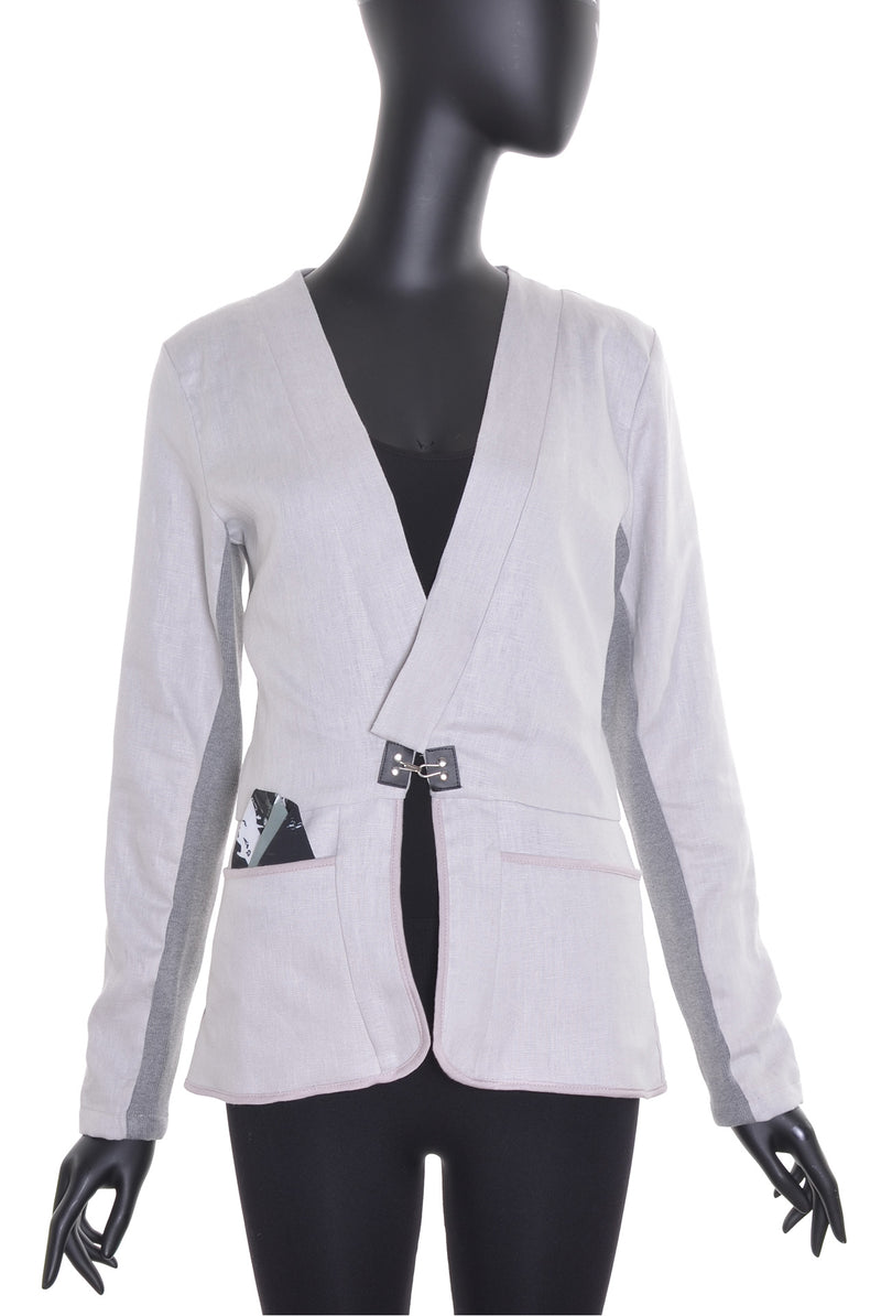 Veste lin réversible