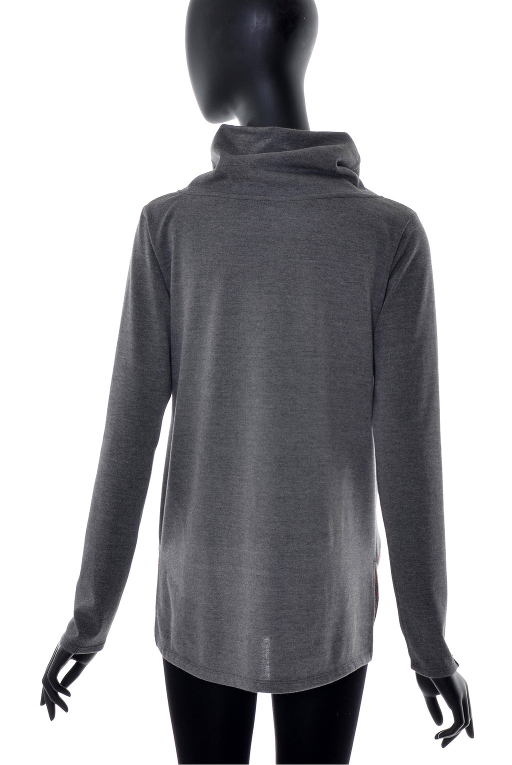 Pull Col Châle à Bande Imprimée