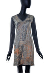 Robe droite manches longues