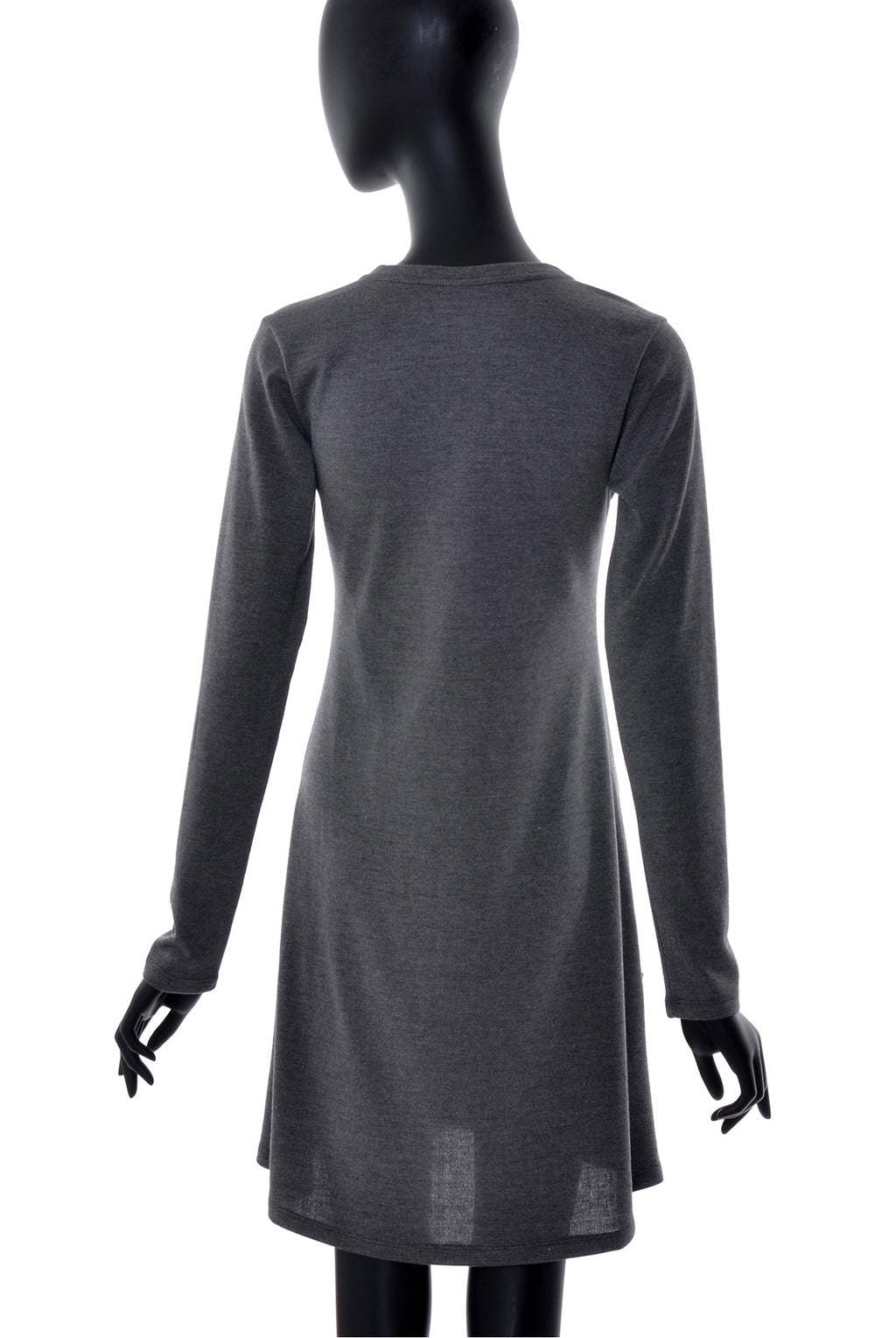 Robe évasée manches longues