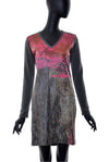 Robe droite manches longues