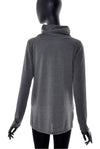 Pull Col Châle à Bande Imprimée