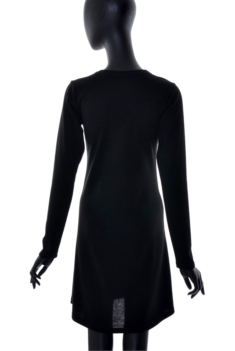 Robe évasée manches longues