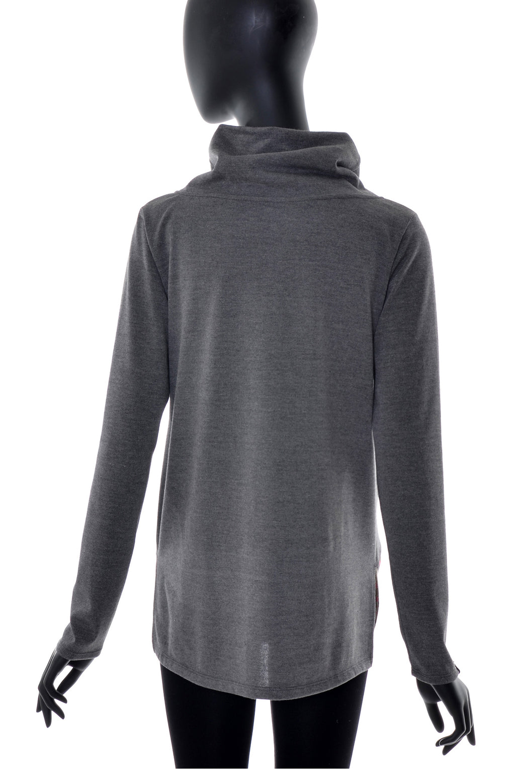 Pull Col Châle à Bande Imprimée