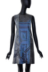 Robe Droite Texture Cuir Avec Poches