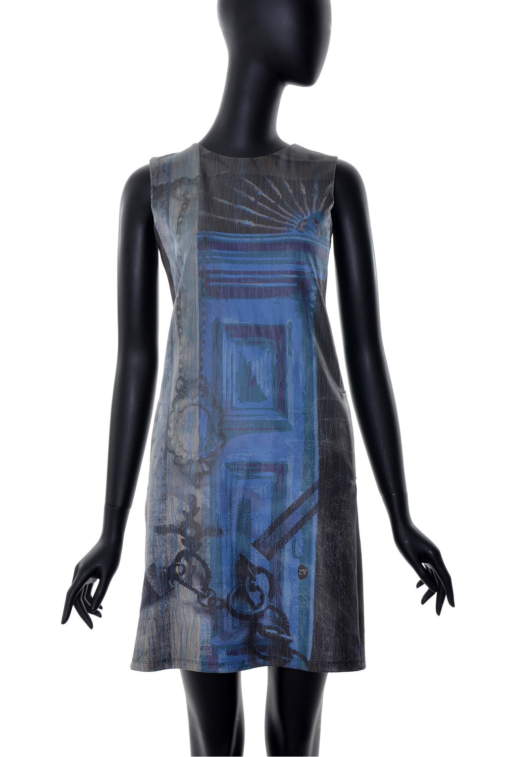 Robe Droite Texture Cuir Avec Poches