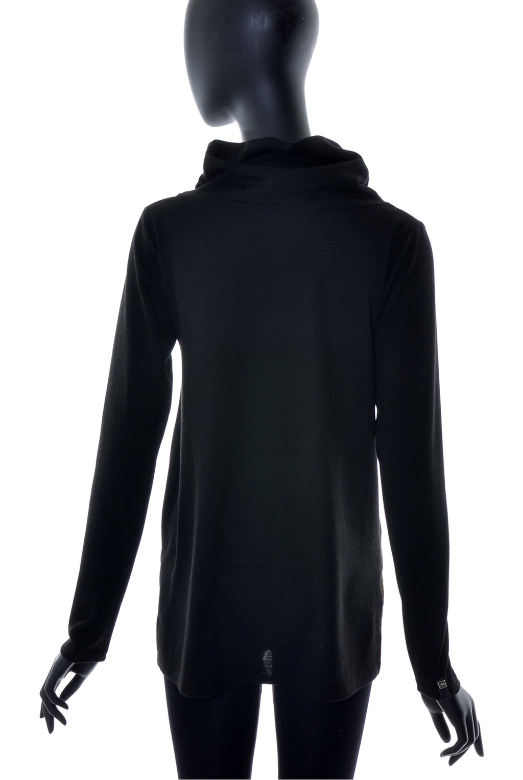 Pull Col Châle à Bande Imprimée