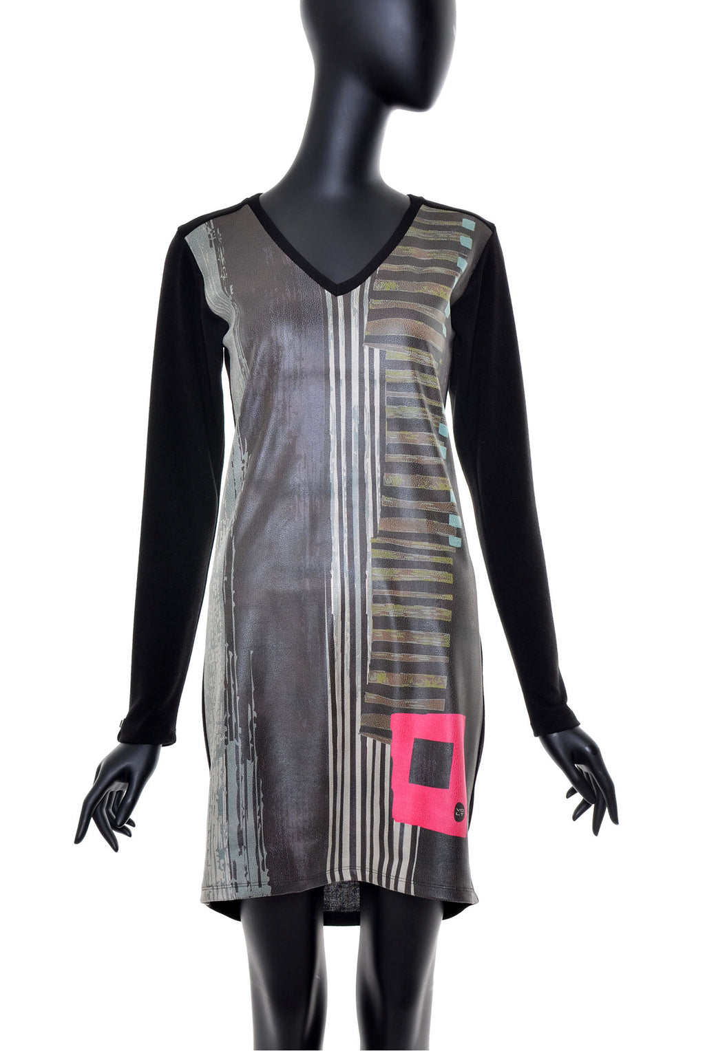 Robe droite manches longues no.381