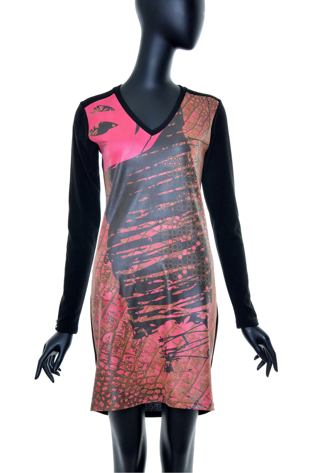 Robe droite manches longues no.382