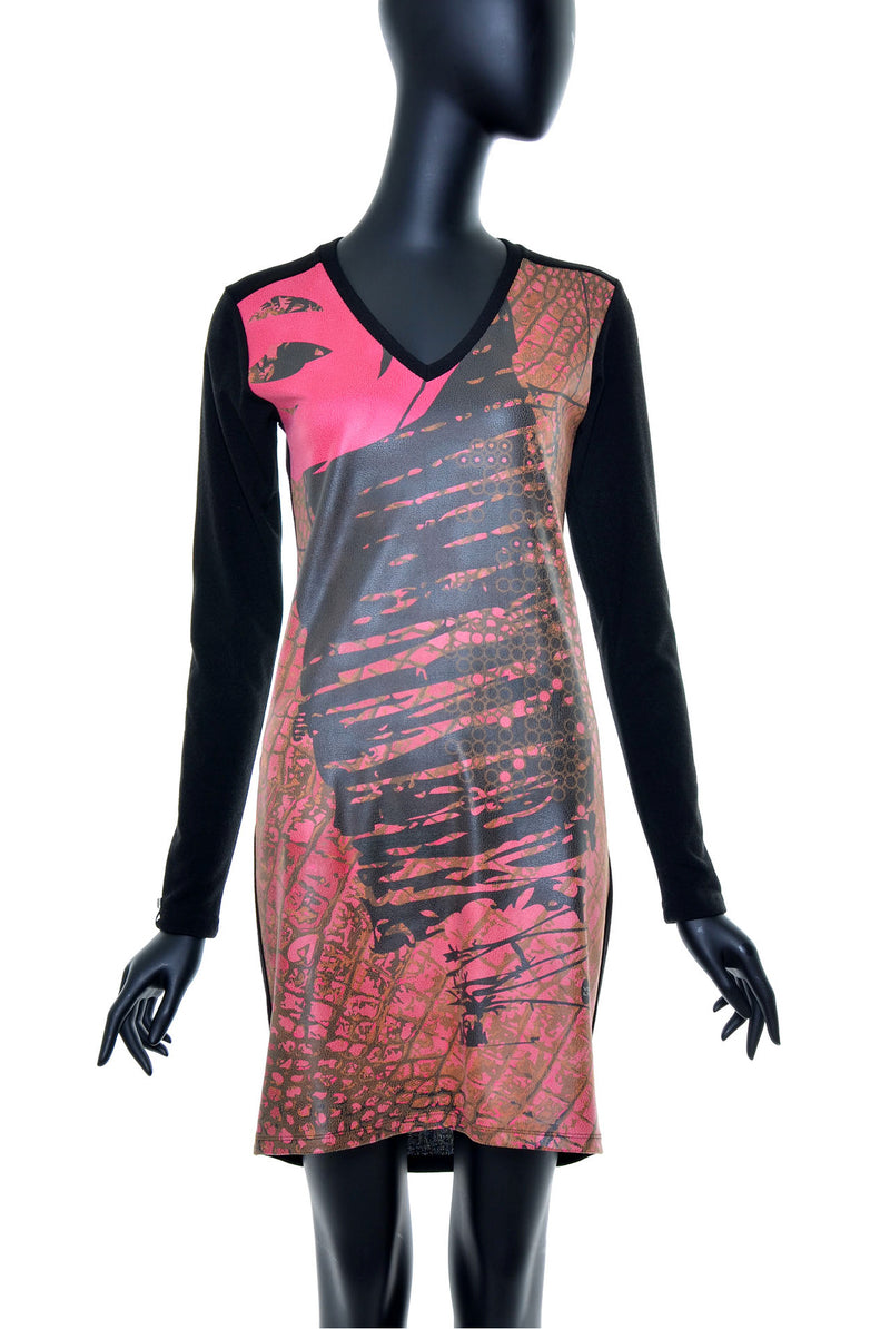 Robe droite manches longues no.382