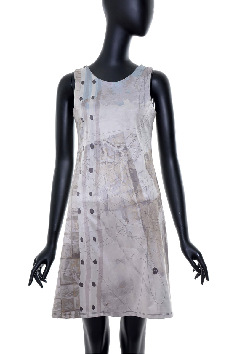 Robe semi-évasée effet suede no.383