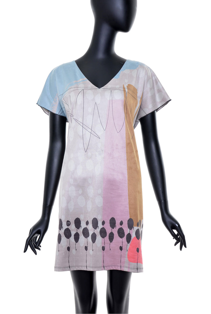 Robe│Tunique effet suède no.384