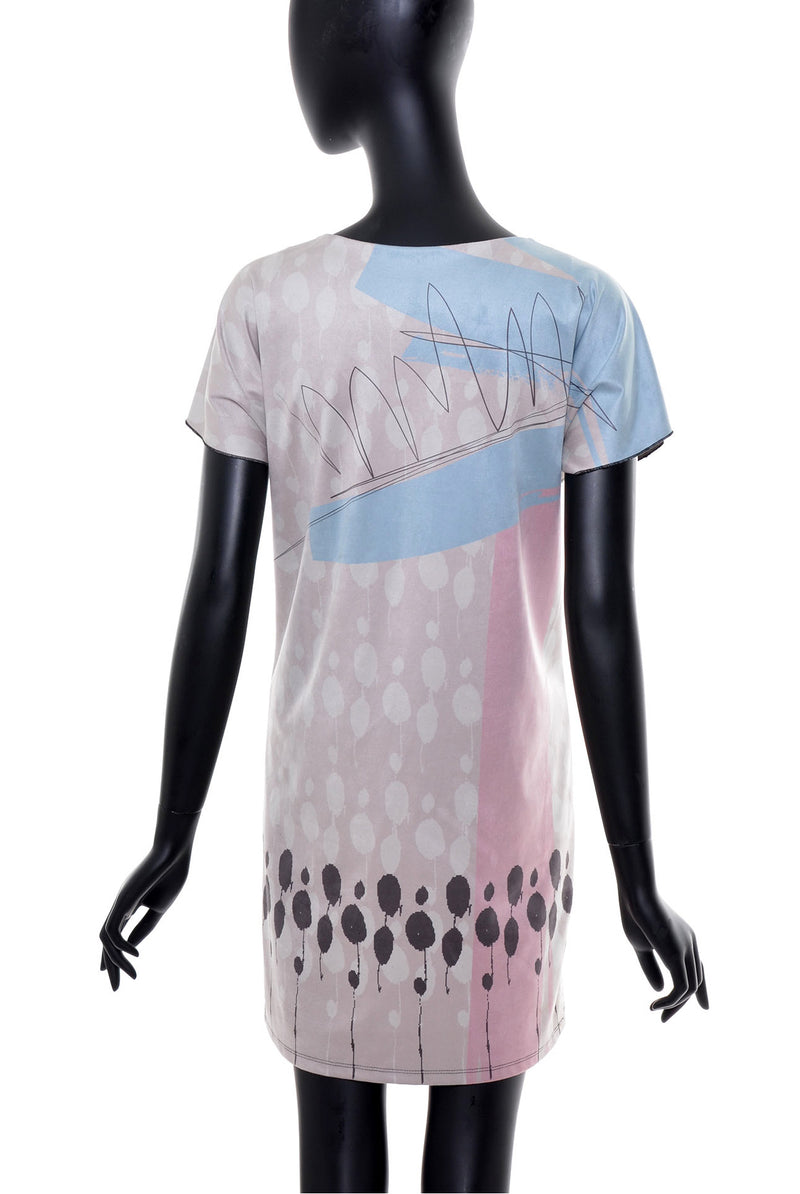Robe│Tunique effet suède no.384