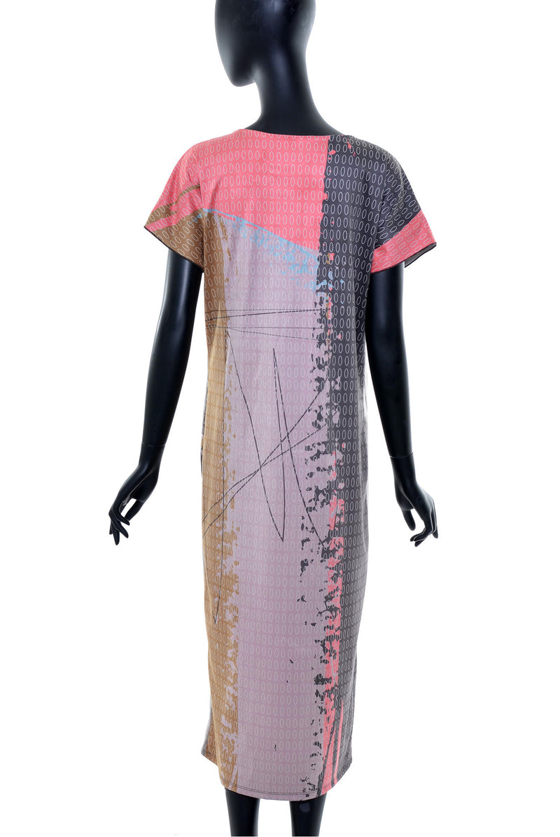 Robe longue effet suède no.384