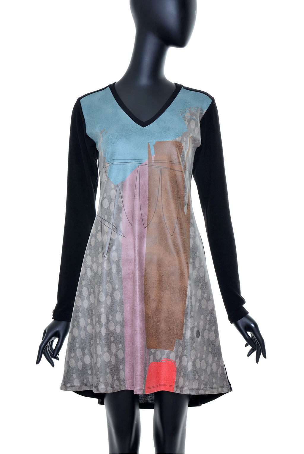 Robe évasée manches longues no.384