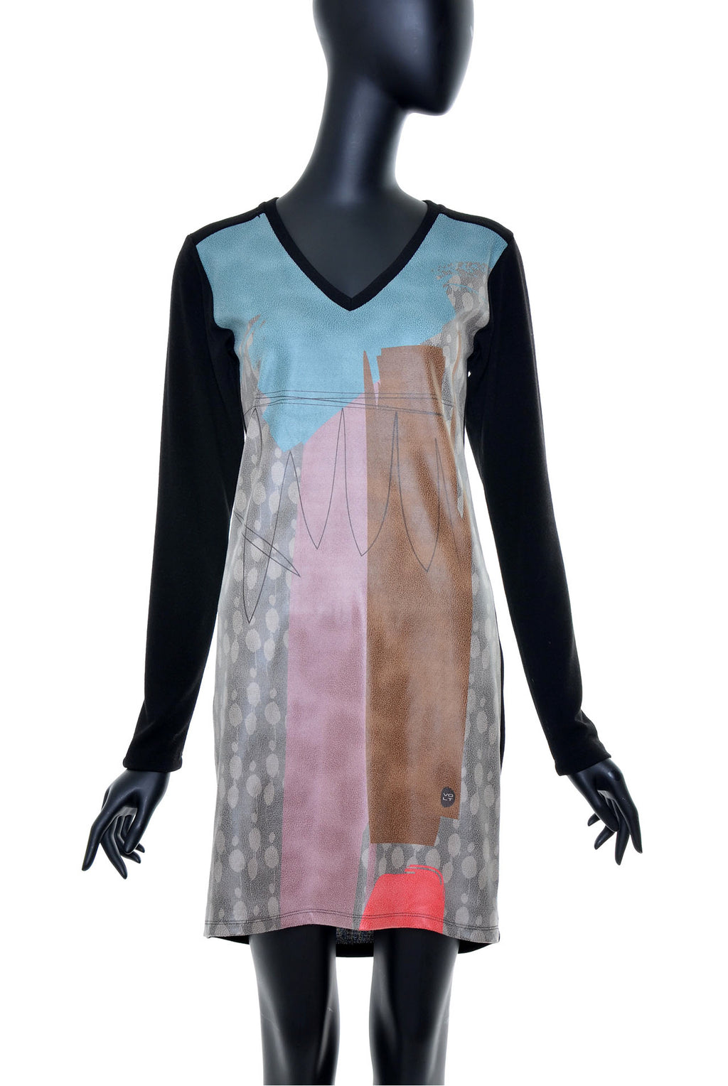 Robe droite manches longues no.384