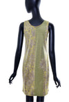 Robe droite cocktail effet suède no.386