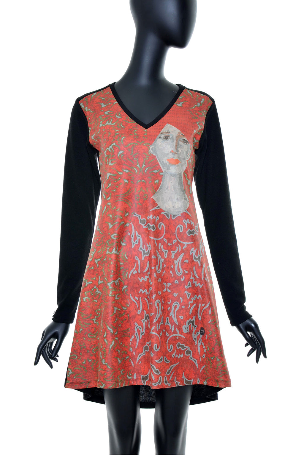 Robe évasée manches longues no.386