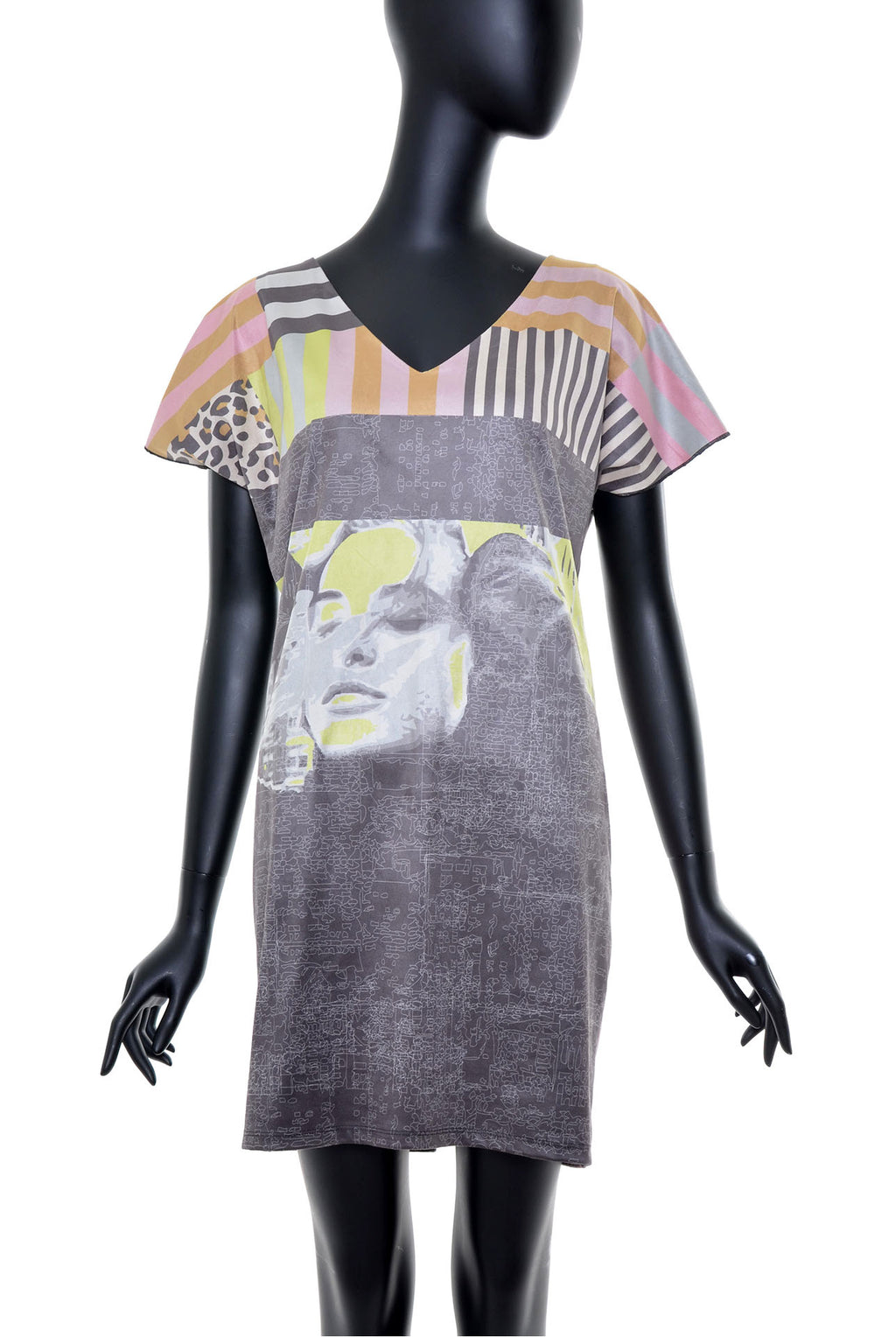 Robe│Tunique effet suède no.387