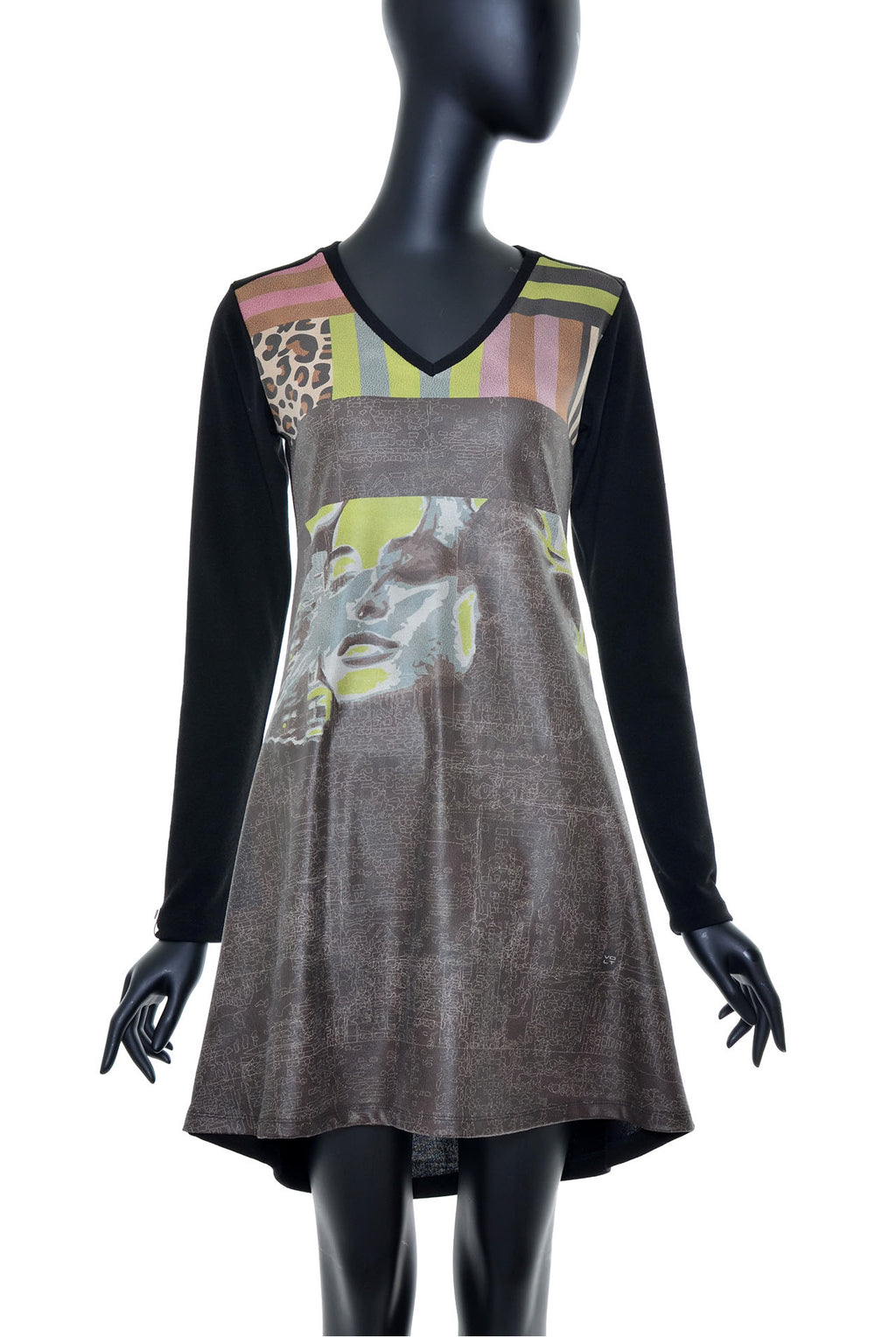 Robe évasée manches longues no.387