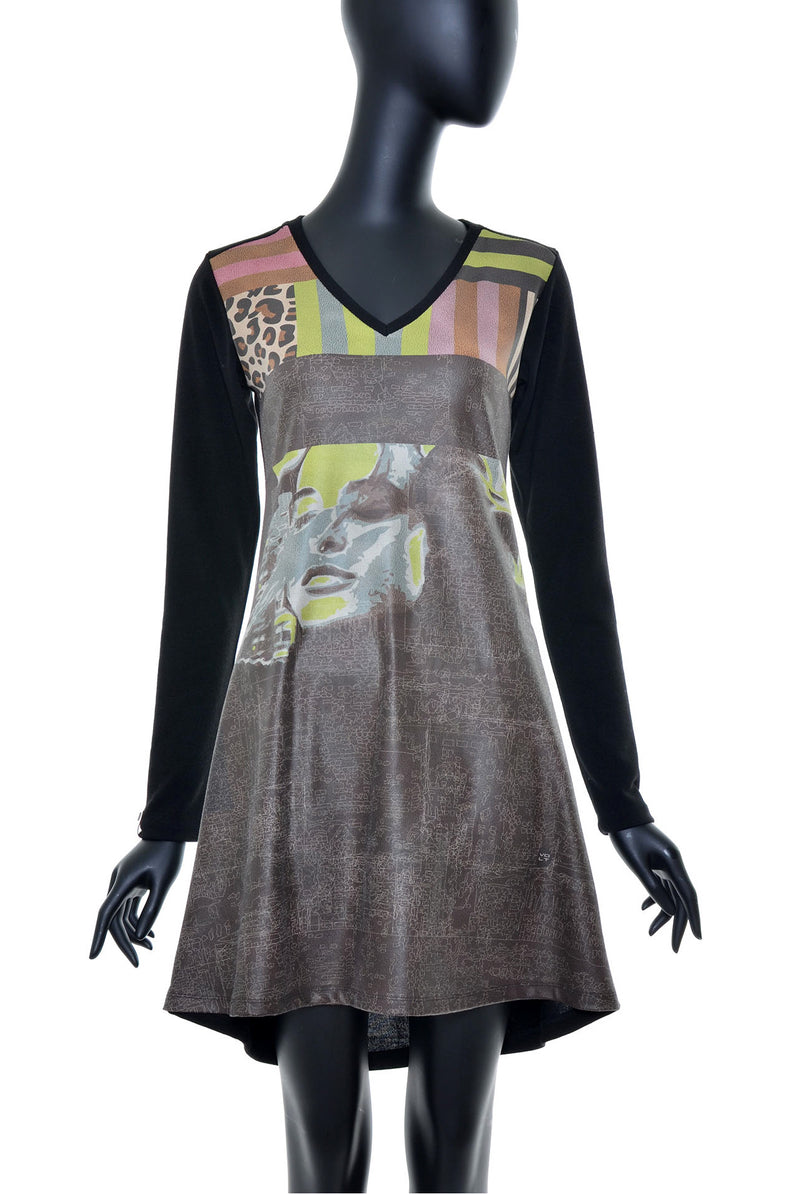 Robe évasée manches longues no.387