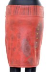 Jupe droite cuir «vegan» no.388