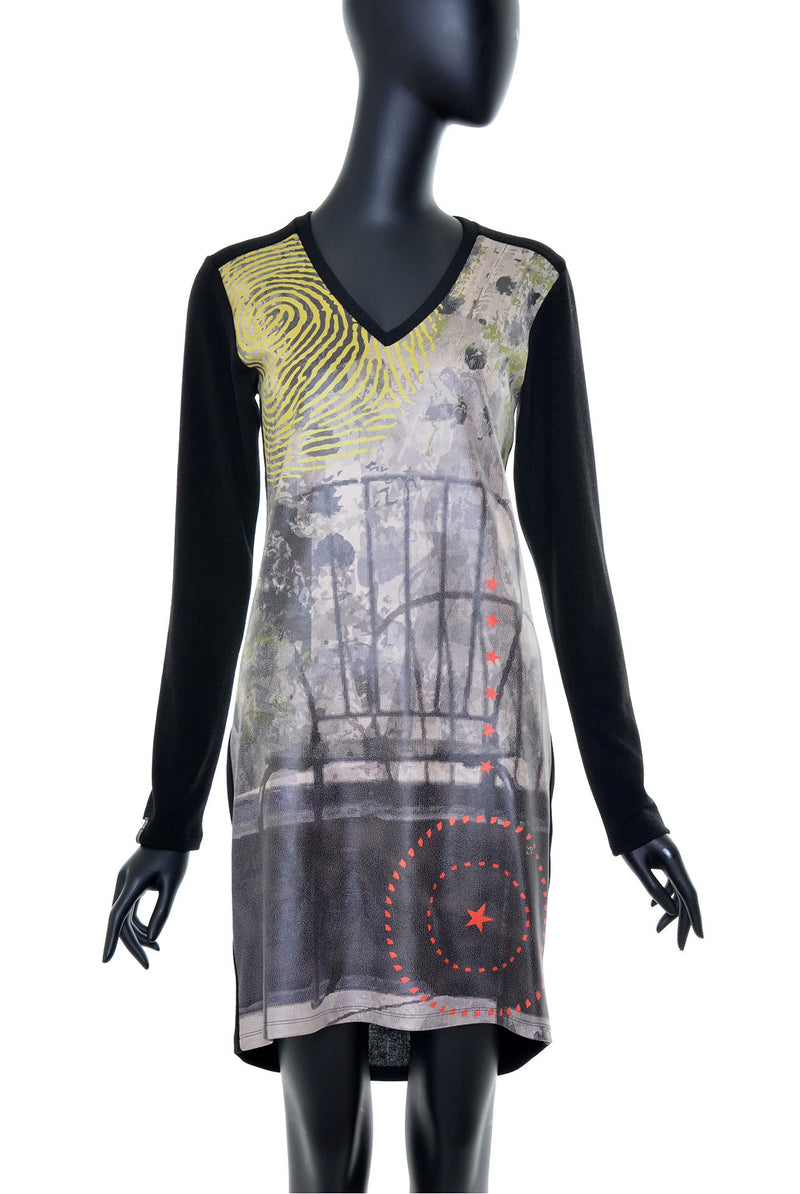 Robe droite manches longues no.388
