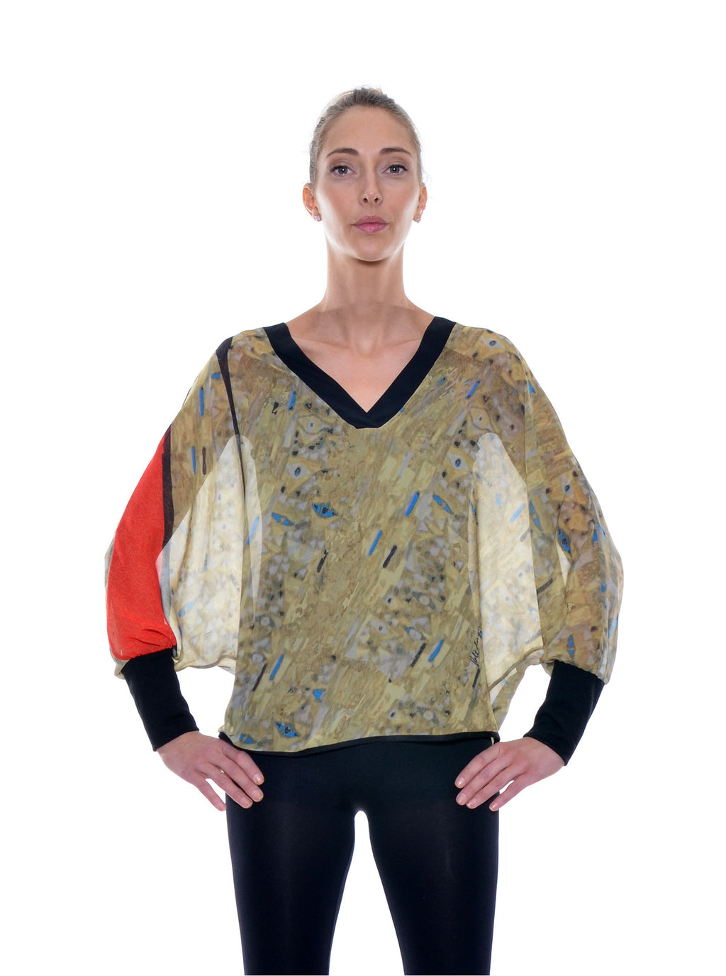 Pull Chiffon Col V no.400