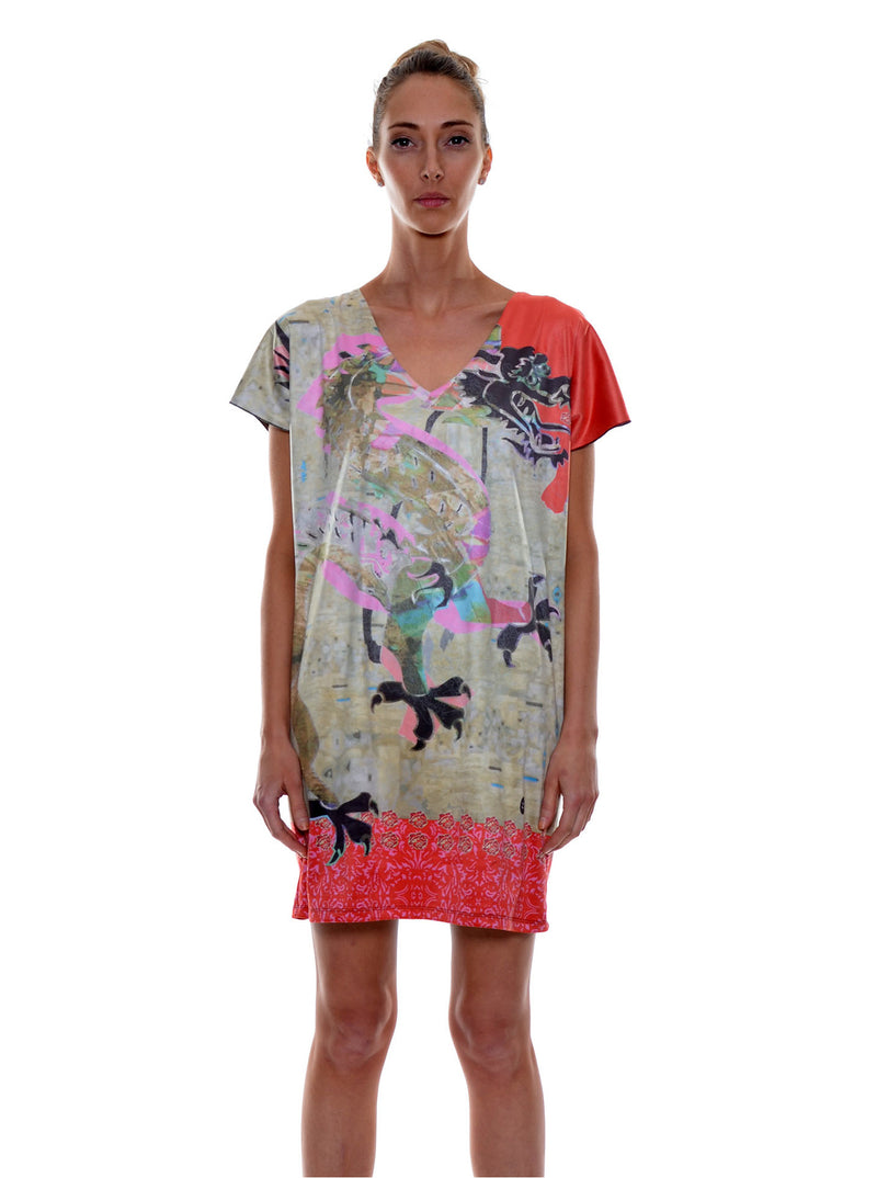 Robe│Tunique effet suède no.400