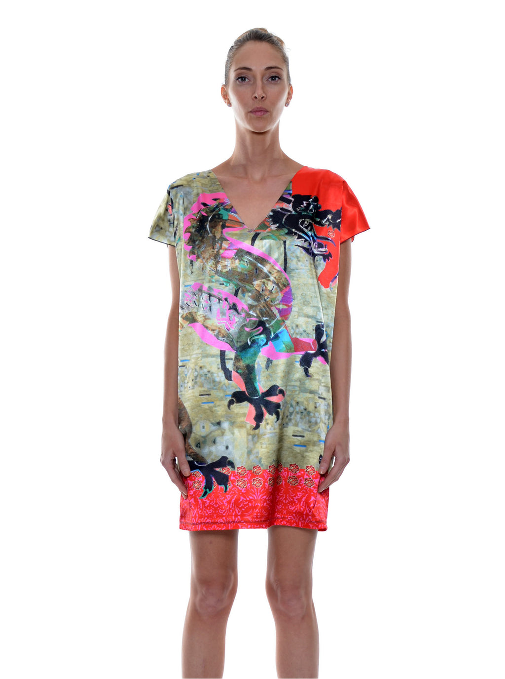Robe│Tunique satinée no.400
