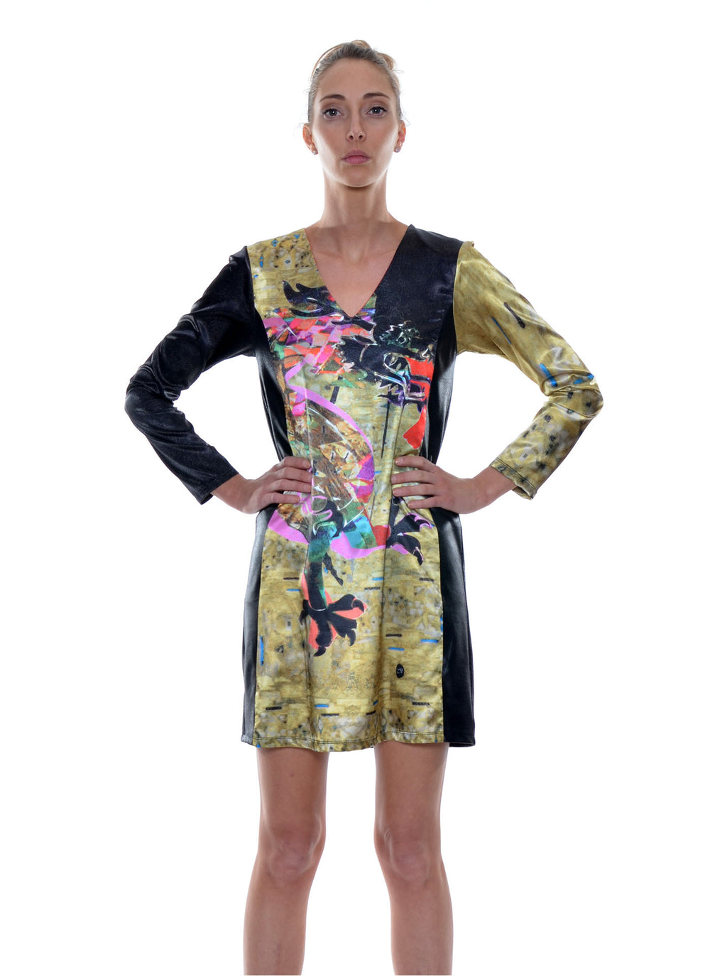 Robe Imprimée Manches Longues no.400