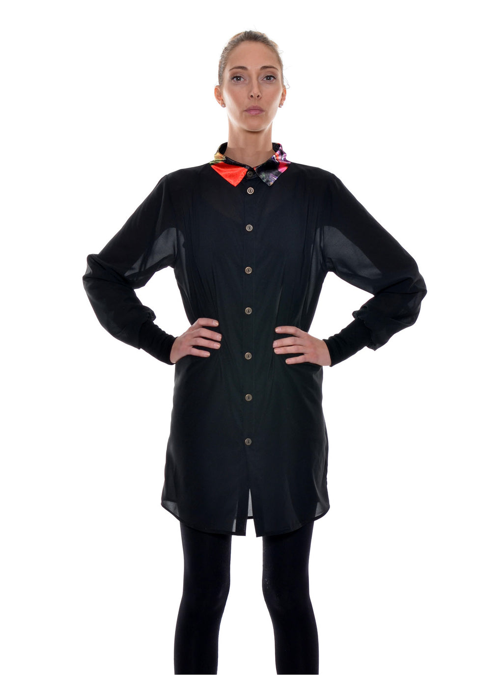 Chemise Longue Col Imprimé no.400