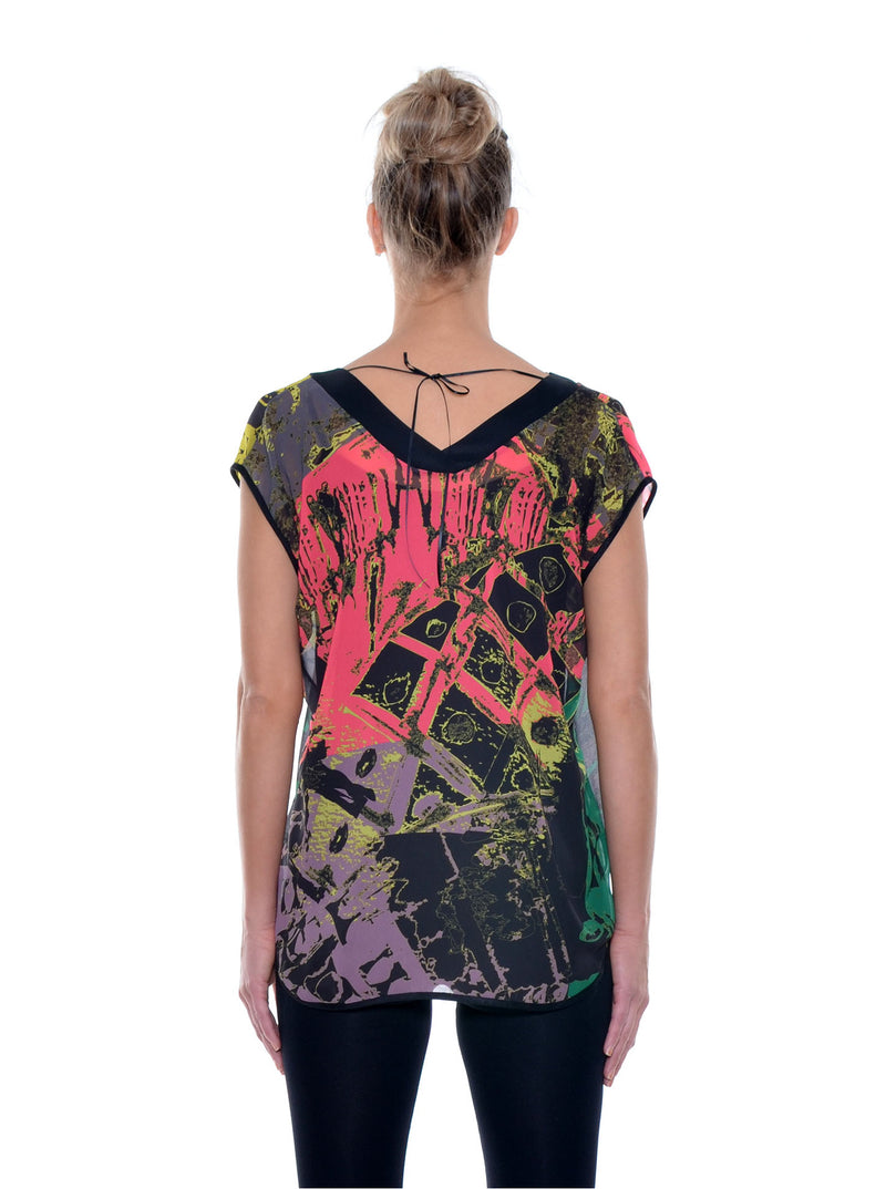 Top Imprimé Chiffon no.401