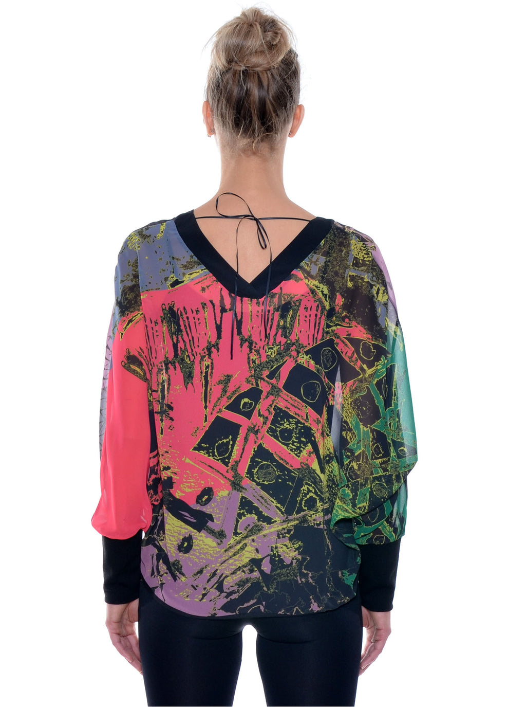 Pull Chiffon Col V no.401