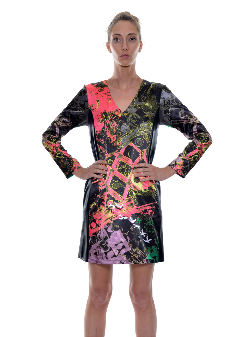 Robe Imprimée Manches Longues no.401