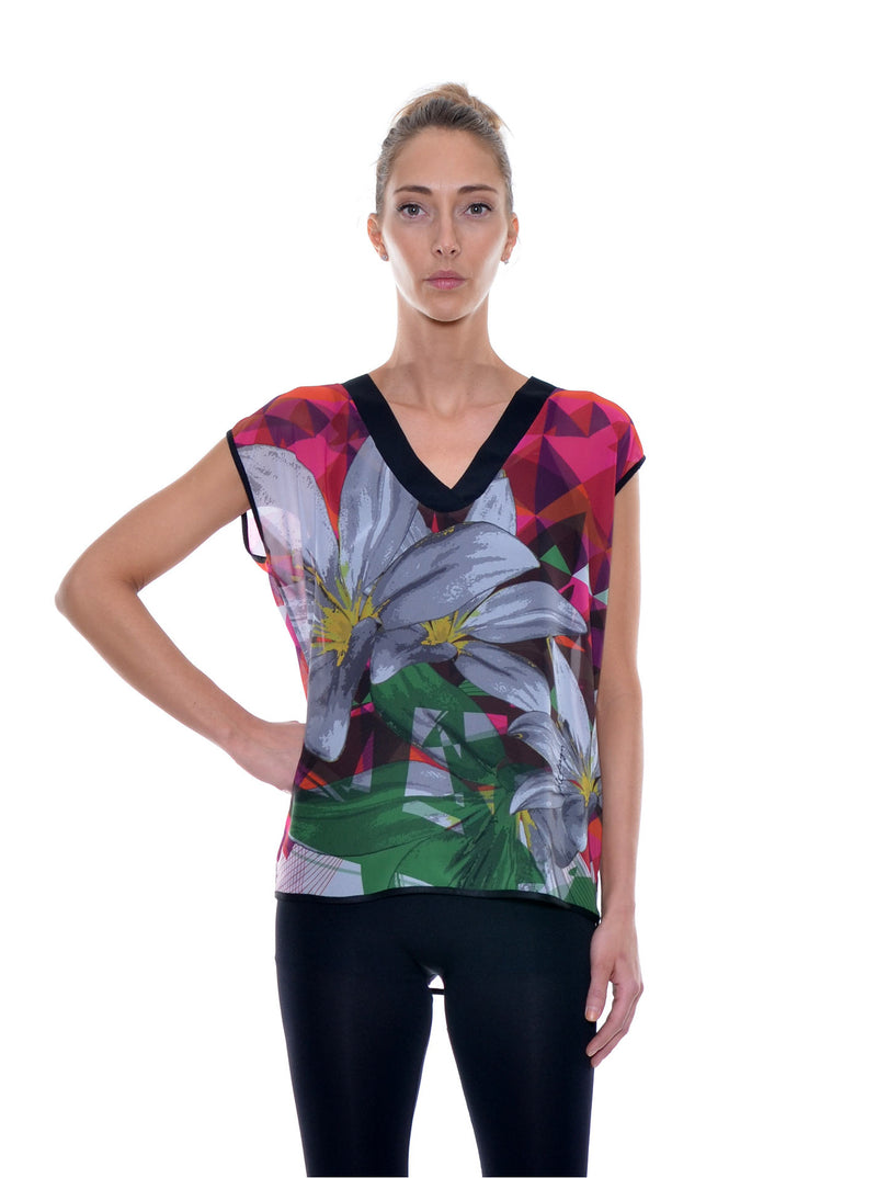 Top Imprimé Chiffon no.402