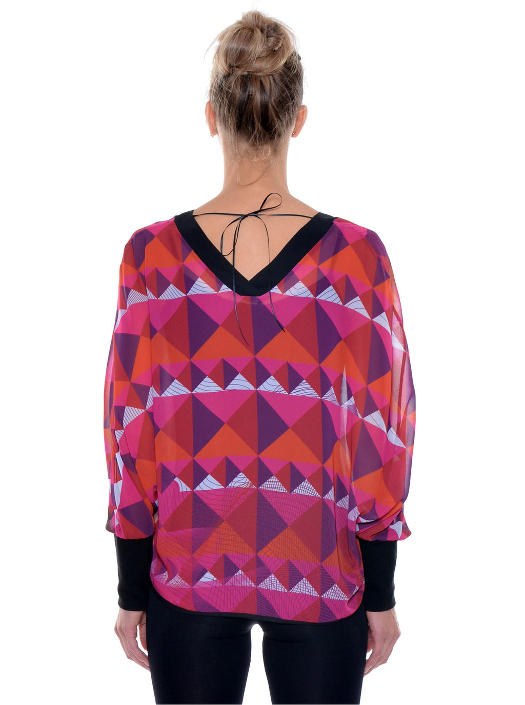 Pull Chiffon Col V no.402