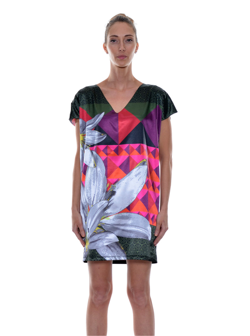 Robe│Tunique satinée no.402