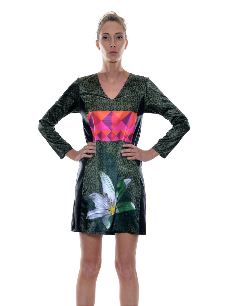 Robe Imprimée Manches Longues no.402