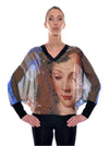Pull Chiffon Col V no.404