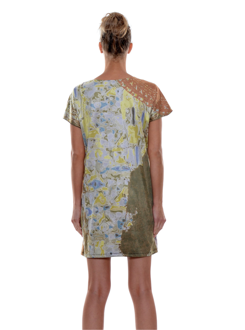 Robe│Tunique effet suède no.404