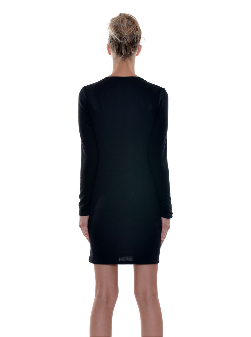 Robe droite manches longues  no.404