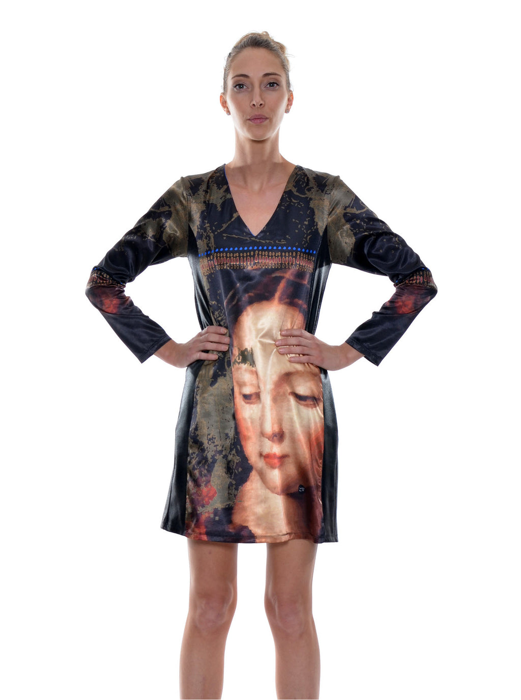 Robe Imprimée Manches Longues no.404