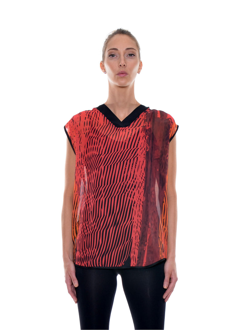 Top Imprimé Chiffon no.405