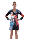 Robe Imprimée Manches Longues no.405
