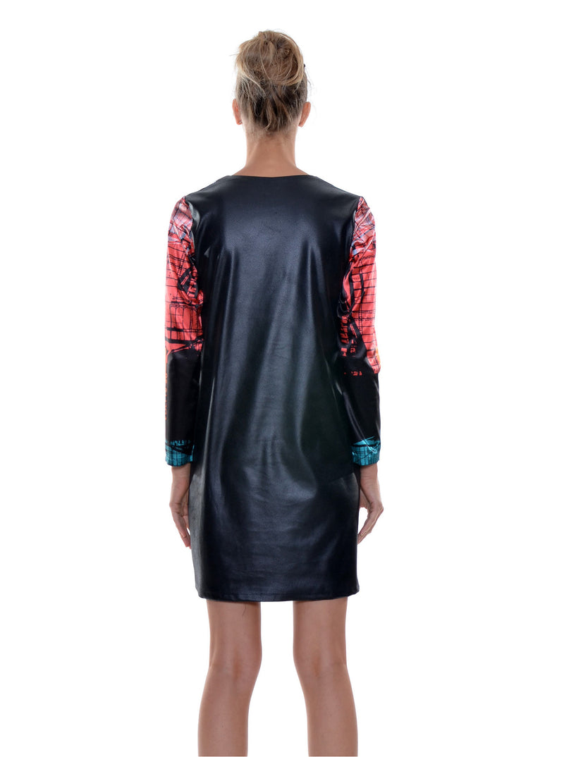 Robe Imprimée Manches Longues no.405